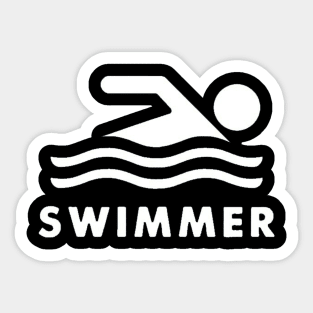 swimmer Sticker